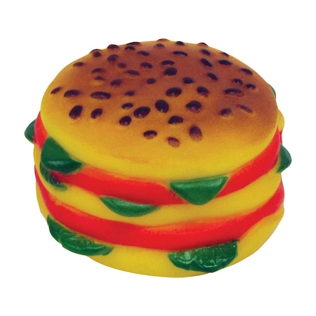Boss Boss Pet Digger's Multicolored Vinyl Hamburger Squeaky Dog Toy Large 1 pk 52981